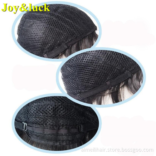 Wholesale Price Men's 6 inch Short Black Wig for Men Party Male Hair Style Daily or Cosplay Natural Straight Synthetic Wigs